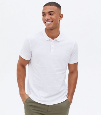 White Short Sleeve Polo Shirt | New Look