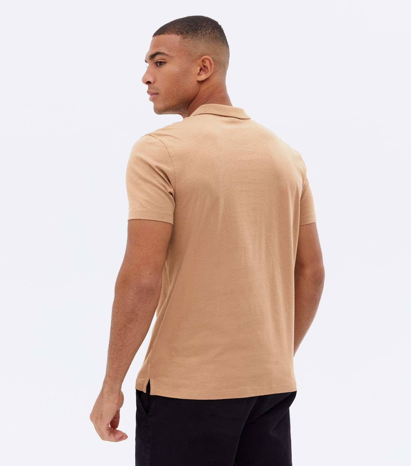 Camel Short Sleeve Polo Shirt Image 4