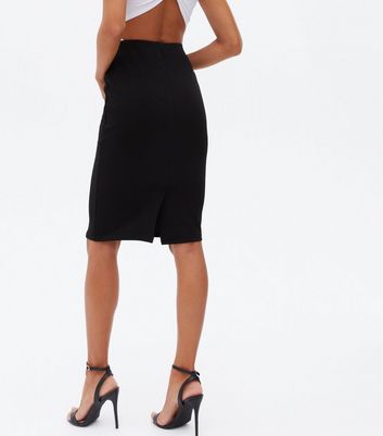 new look black pencil dress