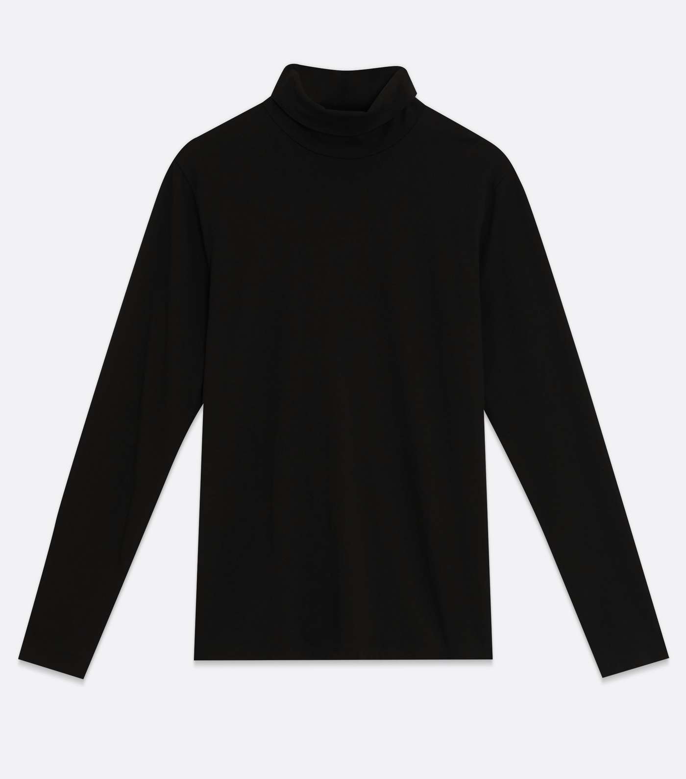 Black Long Sleeve Roll Neck Top Image 5