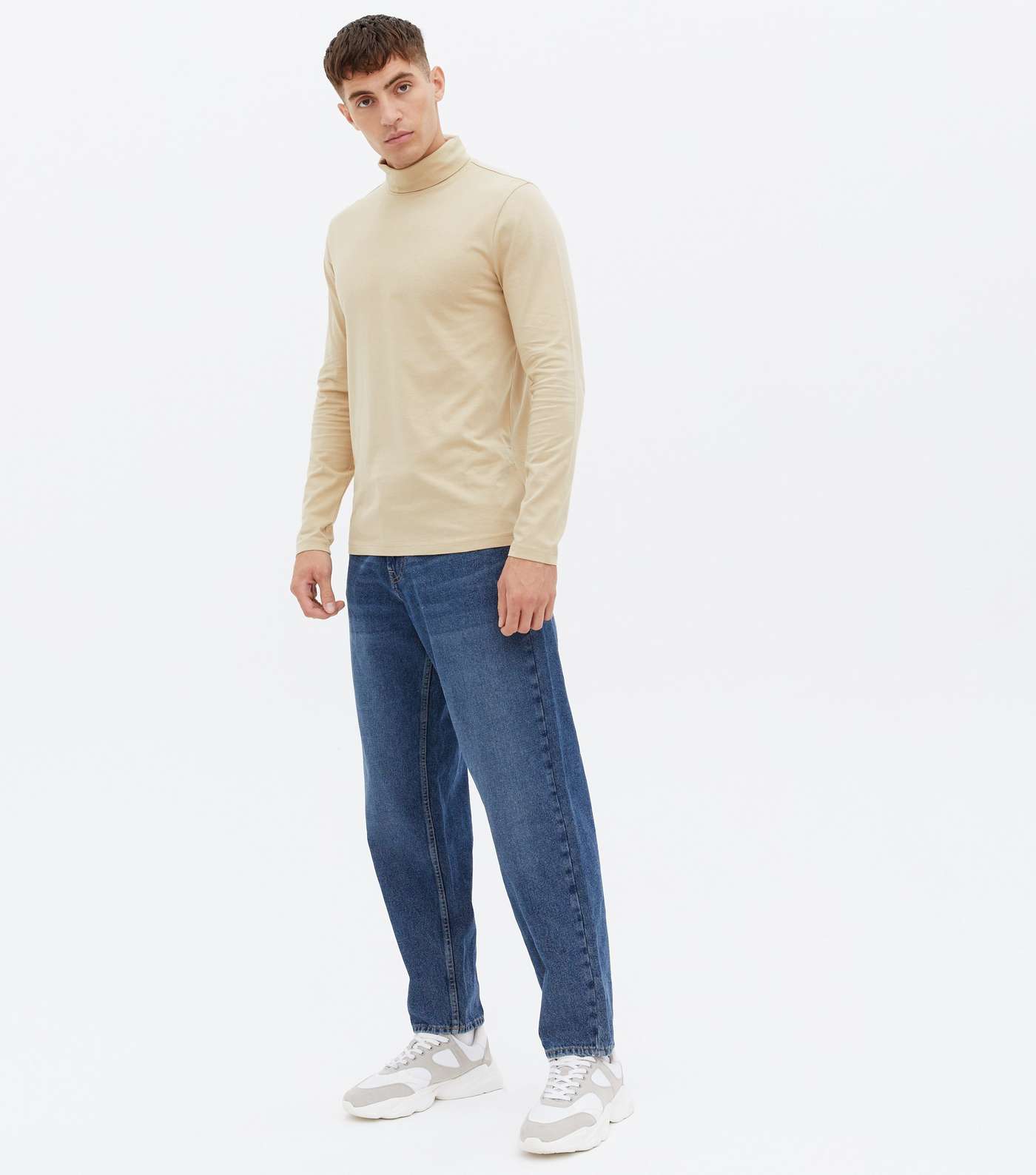 Stone Long Sleeve Roll Neck Top Image 2