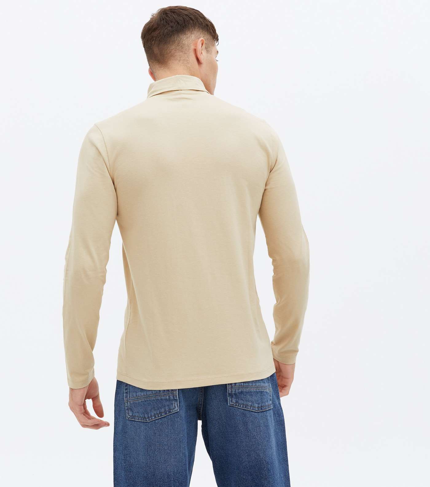 Stone Long Sleeve Roll Neck Top Image 4