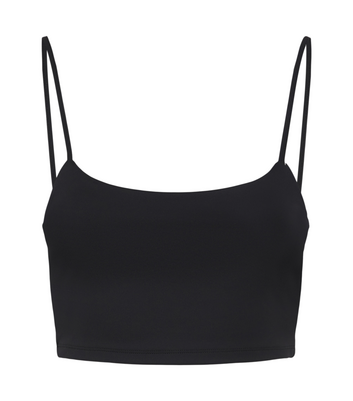 black crop vest