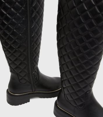 Quilted over the knee on sale boots