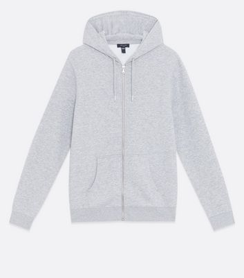 Light gray shop zip up hoodie