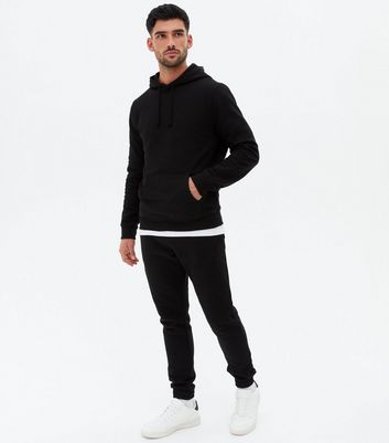 Black Tie Waist Cuffed Joggers | New Look