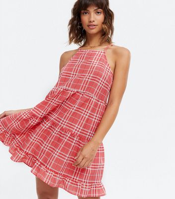 new look plaid dress