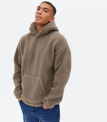 Mens teddy hot sale hoodie