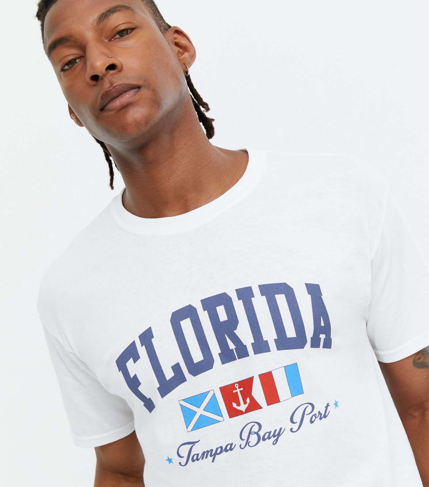 White Florida Varsity Logo T-Shirt Image 3