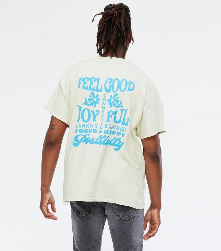 Off White Good Front and Back Logo T-Shirt | New Look