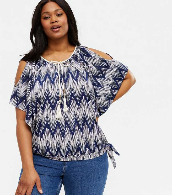 cold shoulder v neck top