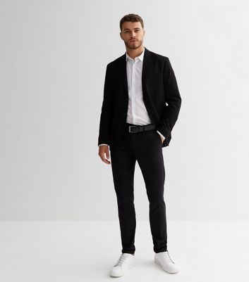 mens black suit skinny