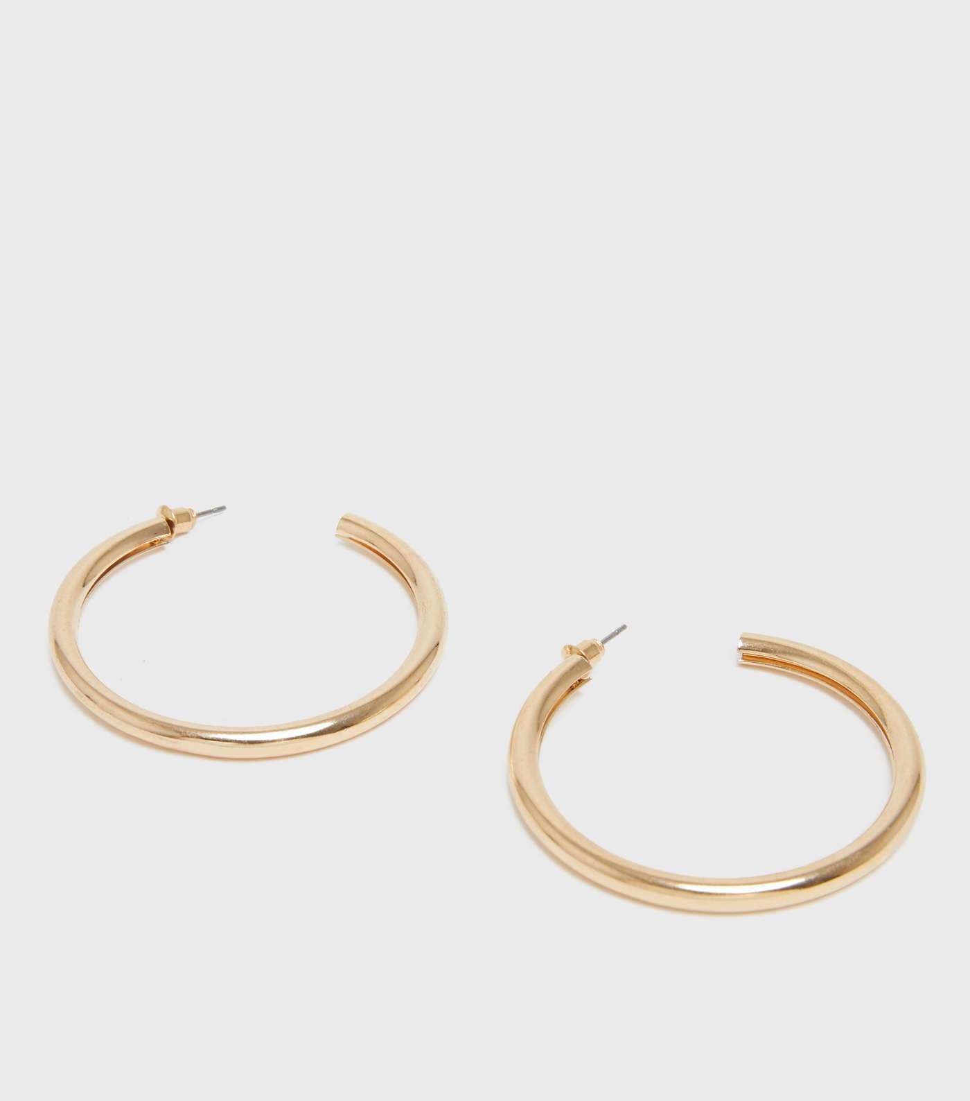 Gold Chunky Wide Hoop Earrings