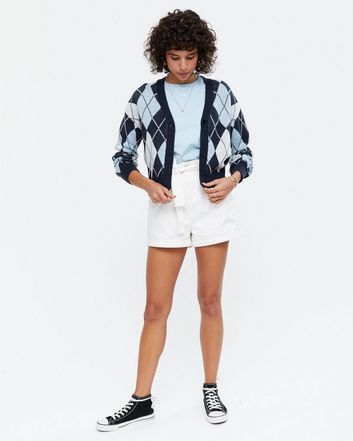 new look blue cardigan