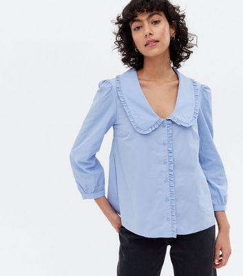 Blue puff best sale sleeve shirt