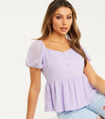 Lilac chiffon cheap blouse