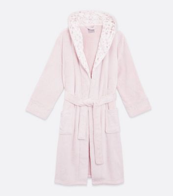 pink leopard print dressing gown