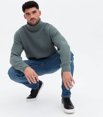 relaxed roll neck jumper
