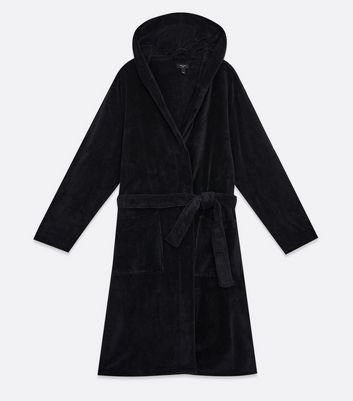 new look black dressing gown