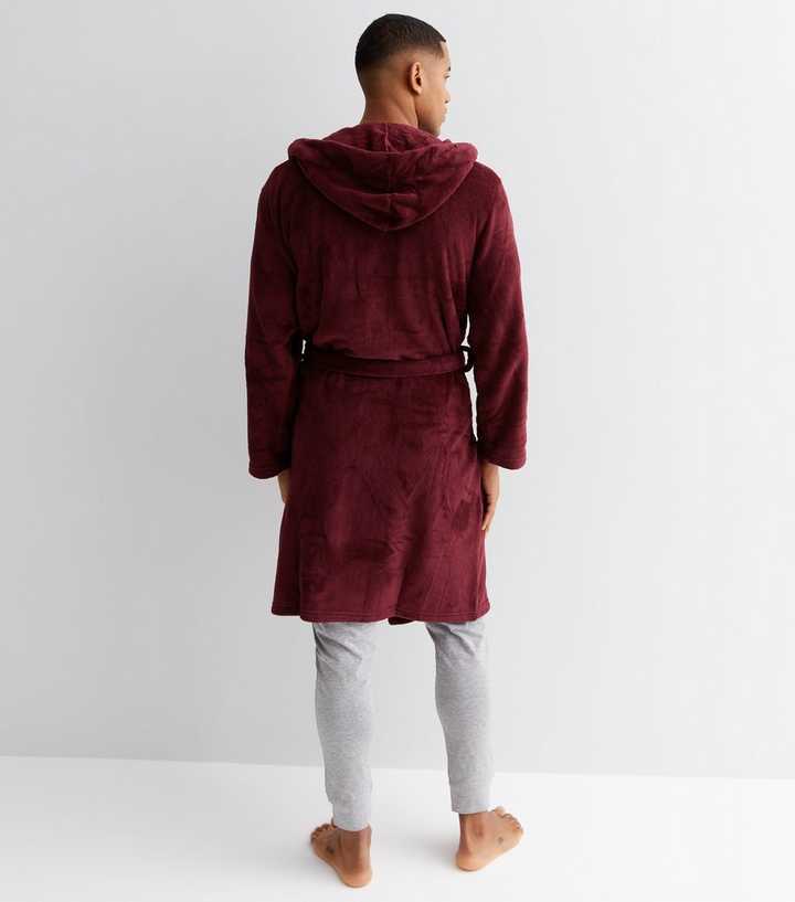 Fleece Dressing Gown Robe, Dressing Gown Fluffy Men