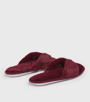 Fenty top slides burgundy