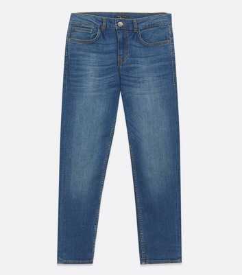 Boys Blue Vintage Wash Relaxed Fit Jeans