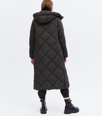 black bubble coat long