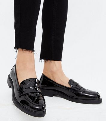 womens quilted loafers