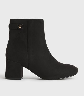 new look ankle heel boots