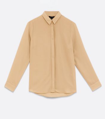 tan collared shirt