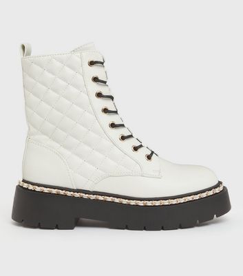 white biker boots