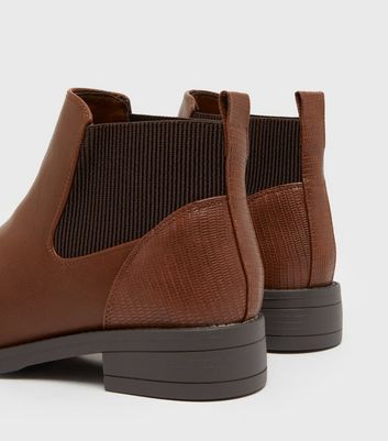 Girls Tan Round Toe Chelsea Boots New Look Vegan