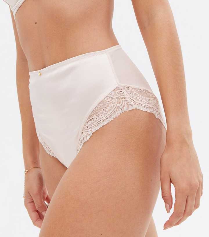 Womens Satin Silky Briefs High Waist Kers Underwear Linrie Panties