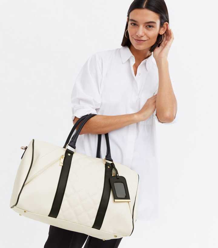 River Island Weekend bag - beige 