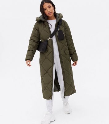 new look longline puffer jacket