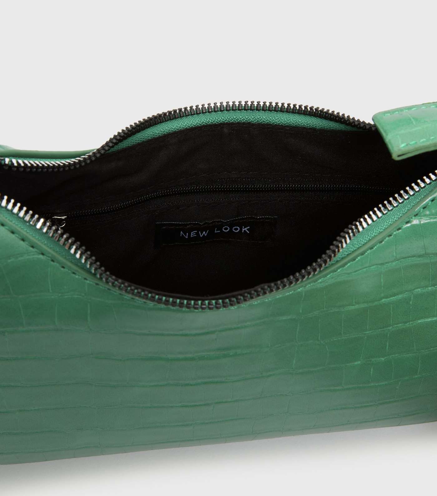 Green Faux Croc Shoulder Bag Image 4