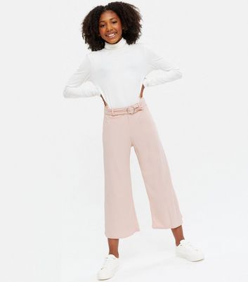 Buy Pale Pink Dress Trousers With Mini Side Slits – BEVAVA