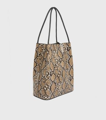 Snakeskin cheap tote handbag