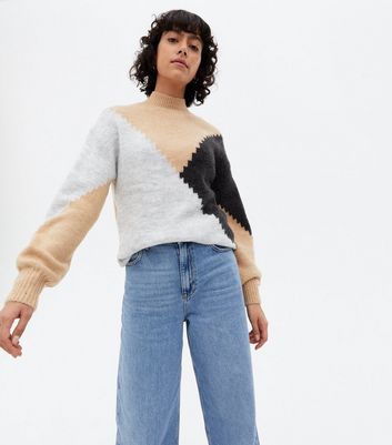 new look brown jumper