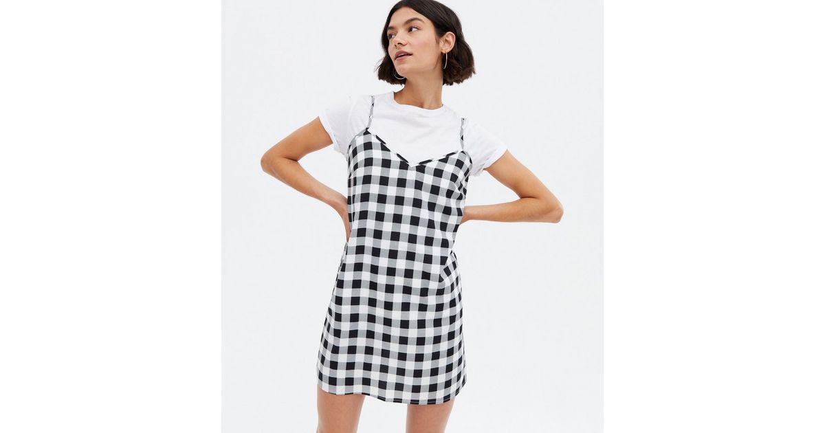 Gingham Mini Slip Dress | New Look