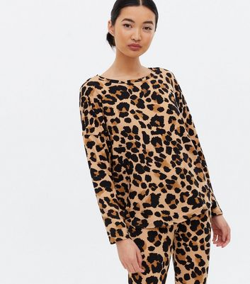 New look leopard print pjs sale