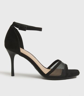 Buy Rag & Co Strappy Block Heeled Sandals | Black Color Women | AJIO LUXE