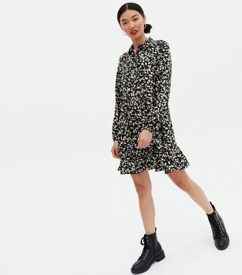 leopard print button front dress