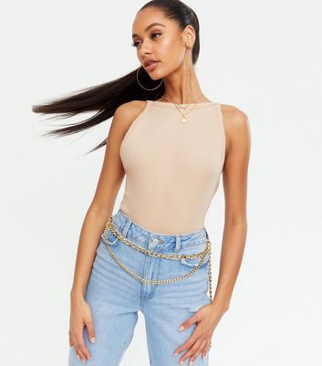 high neck low back bodysuit