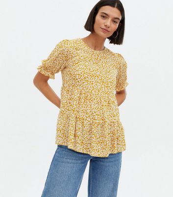 New look store yellow blouse