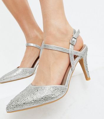 New look wide fit silver clearance shoes