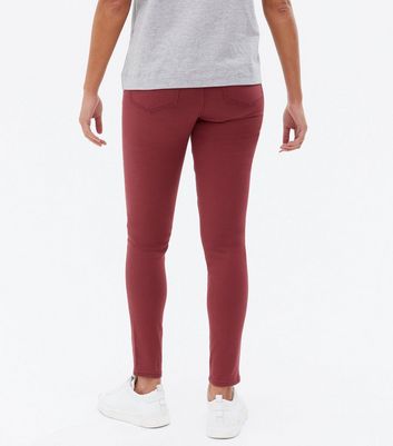 Burgundy Mid Rise Lift \u0026 Shape Emilee 