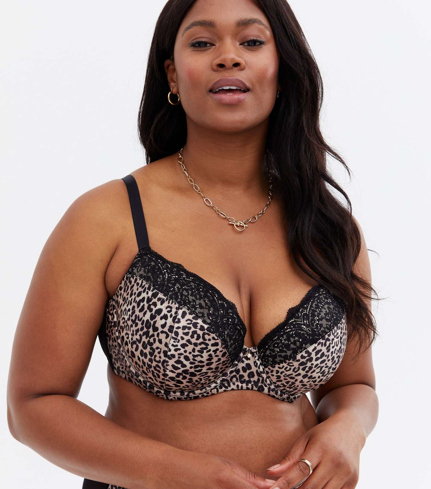 Dunnes Stores  Leopard Eve Leopard Print Non-Wired Satin Bralette
