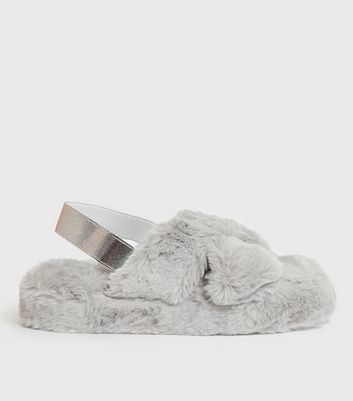 Fluffy slippers slingback new arrivals