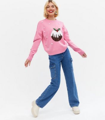 pink bobble jumper